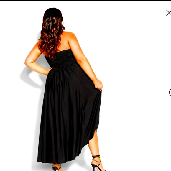 Woman's  plus size halter maxi dress ( blleck) - Picture 2 of 5